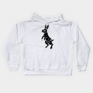 Aqua Lunar Rabbit Kids Hoodie